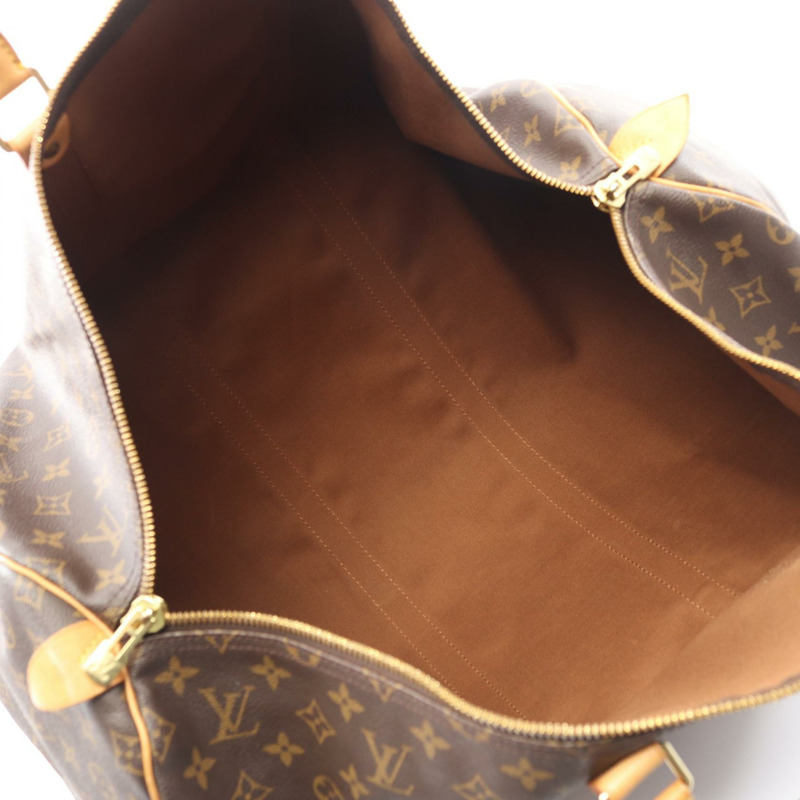 路易威登 Keepall 55 旅行手提包 M41424 Monogram 皮革 棕色 二手-2