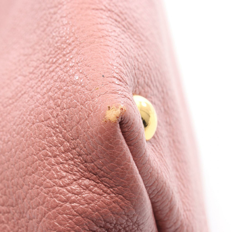 Miu Miu MADRAS 單肩斜背包，粉紅色皮革，二手女款-7