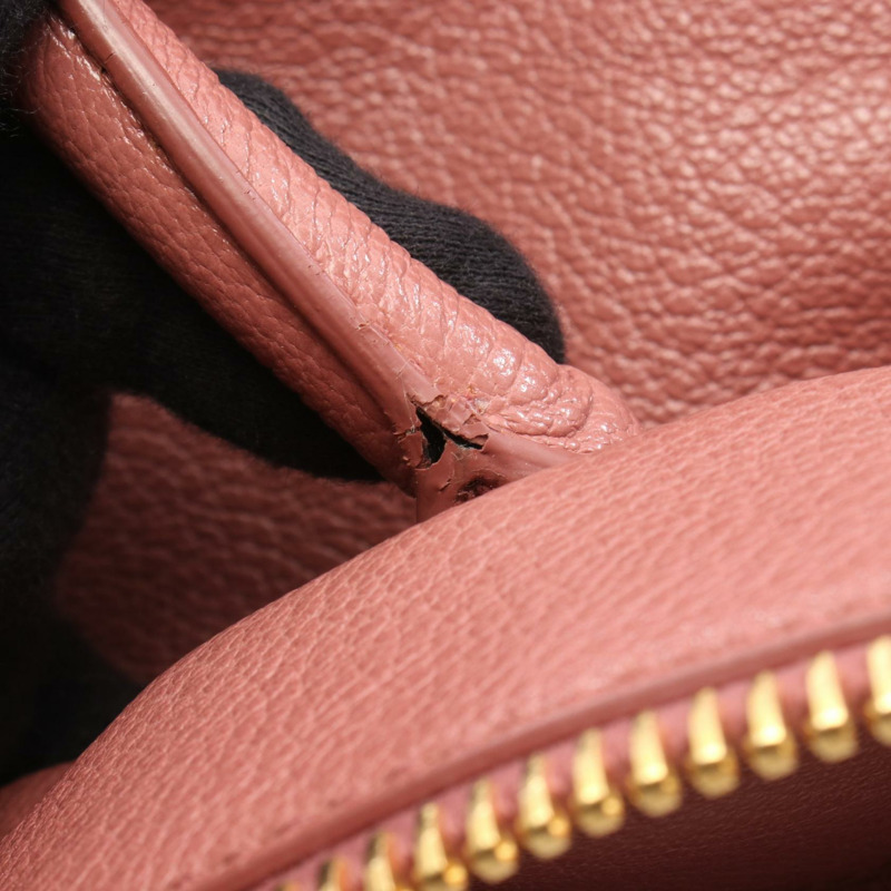 Miu Miu MADRAS 單肩斜背包，粉紅色皮革，二手女款-8