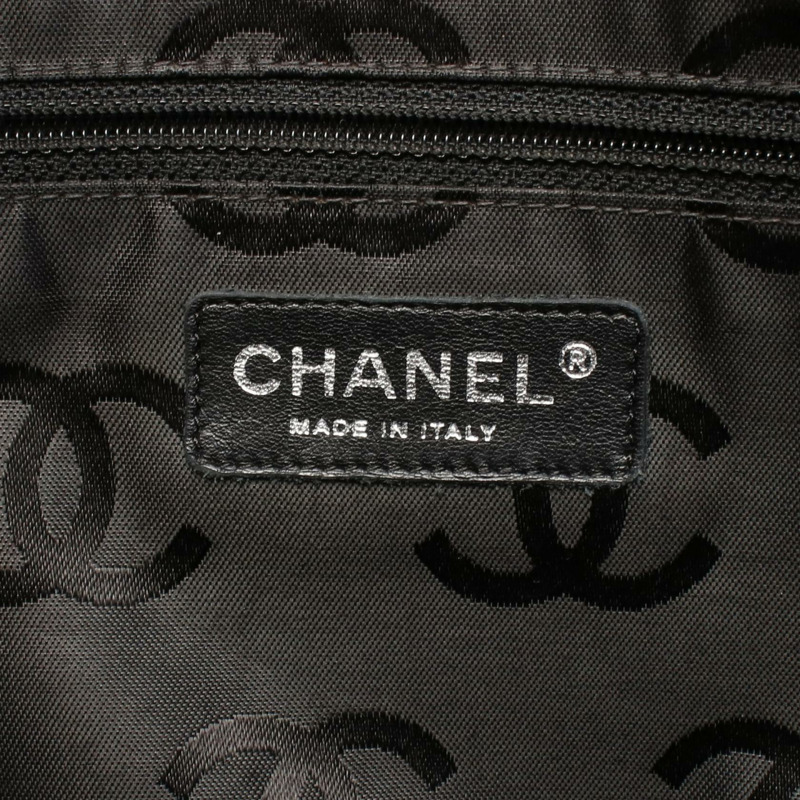 香奈兒 Cambon 系列大托特包 A25169 皮革 米色 黑色 SHW 二手 女士 CC-3