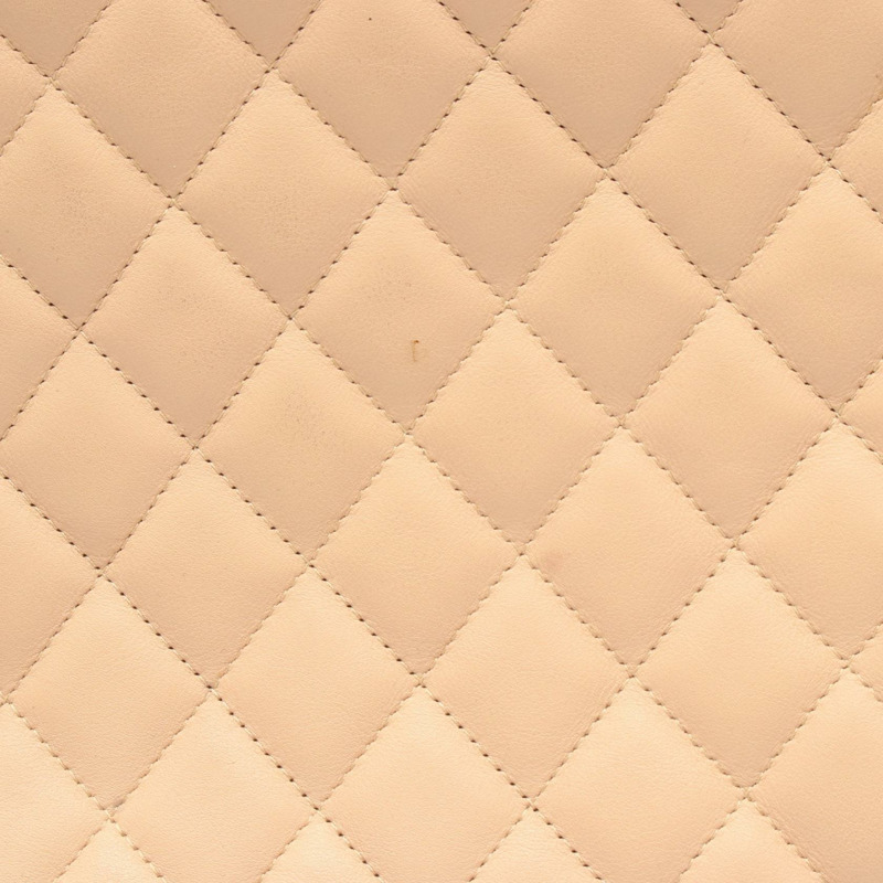 香奈兒 Cambon 系列大托特包 A25169 皮革 米色 黑色 SHW 二手 女士 CC-5