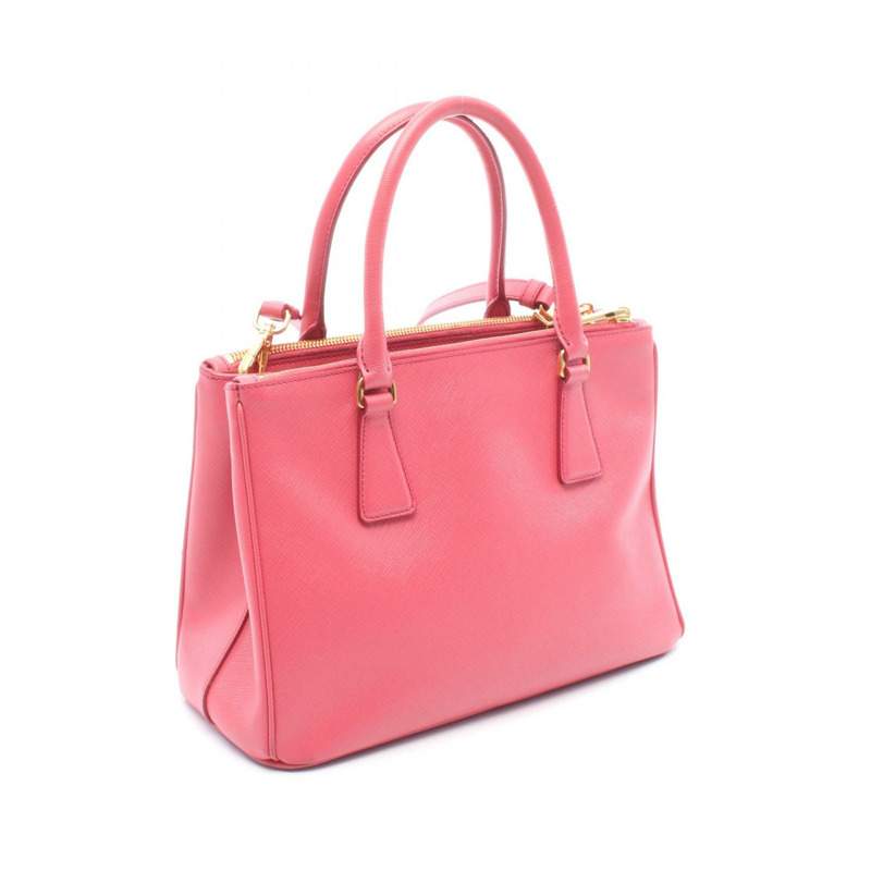 PRADA SAFFIANO LUX Galleria 肩挎斜背包 BN2863 粉紅色皮革 二手-1