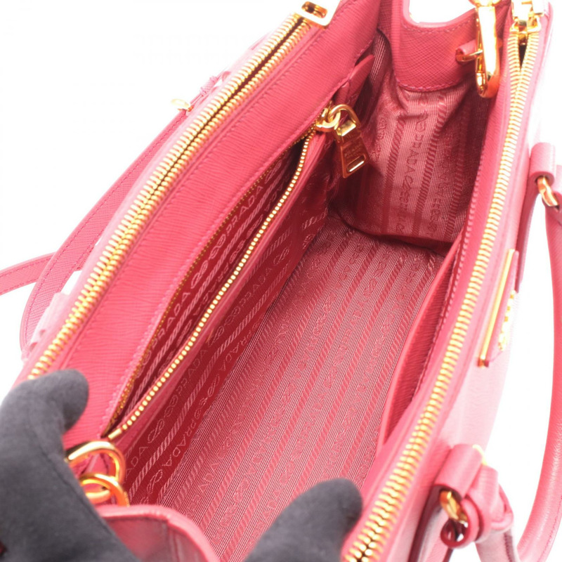 PRADA SAFFIANO LUX Galleria 肩挎斜背包 BN2863 粉紅色皮革 二手-2