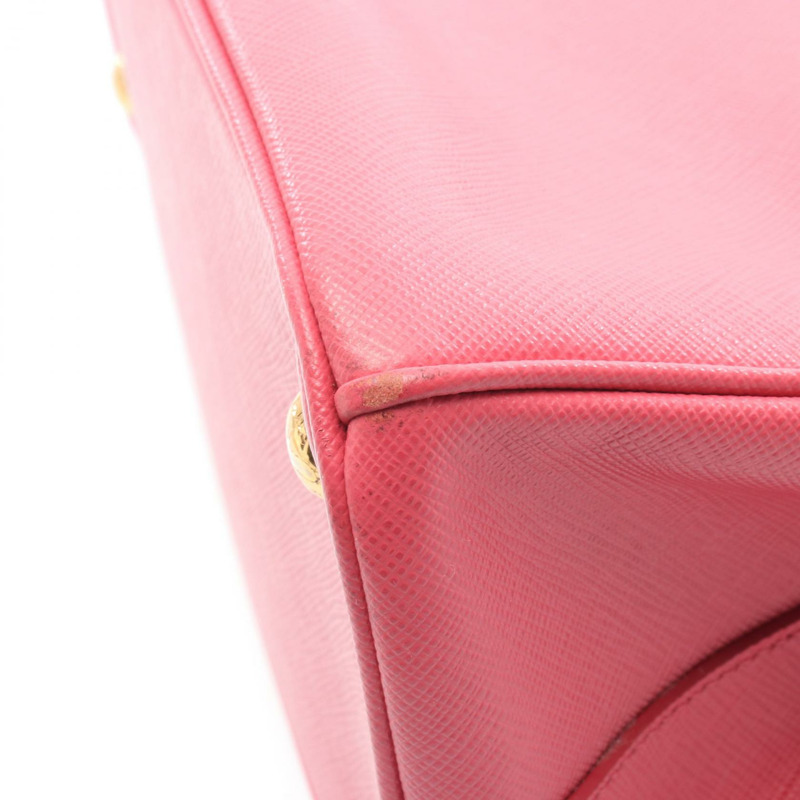 PRADA SAFFIANO LUX Galleria 肩挎斜背包 BN2863 粉紅色皮革 二手-9