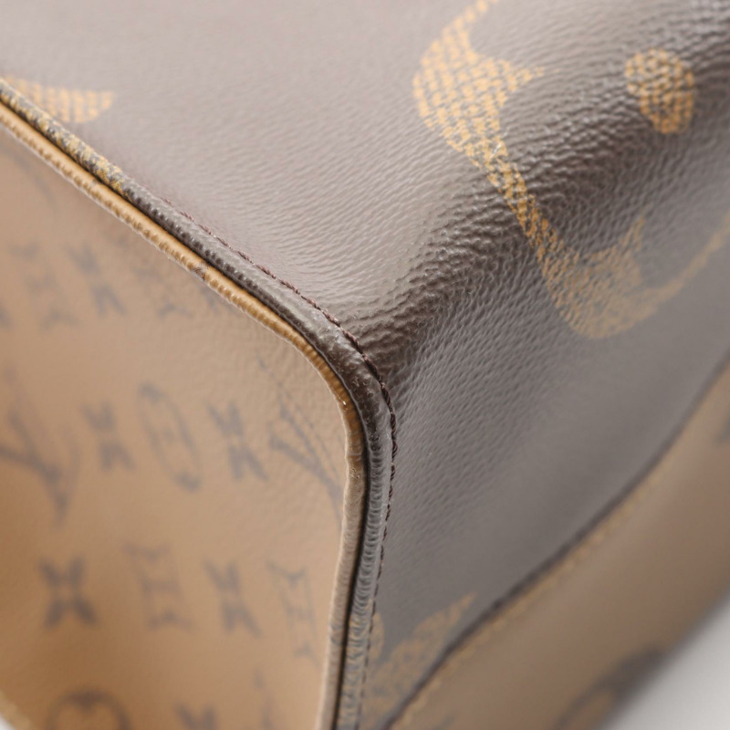 路易威登 On-the-go GM 手提單肩包 M44576 Monogram Giant 反面二手-5