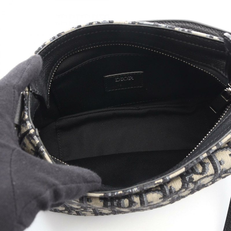 Christian Dior Saddle Mini Soft Oblique 肩背包 1ADH0024YKY 帆布 米色 CD-2