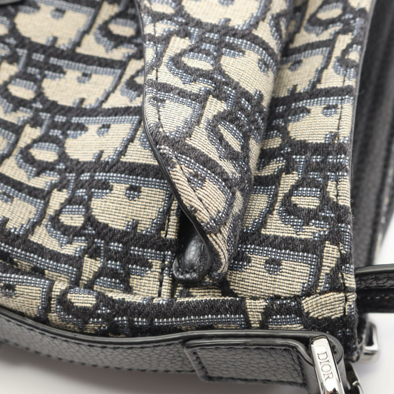 Christian Dior Saddle Mini Soft Oblique 肩背包 1ADH0024YKY 帆布 米色 CD-5