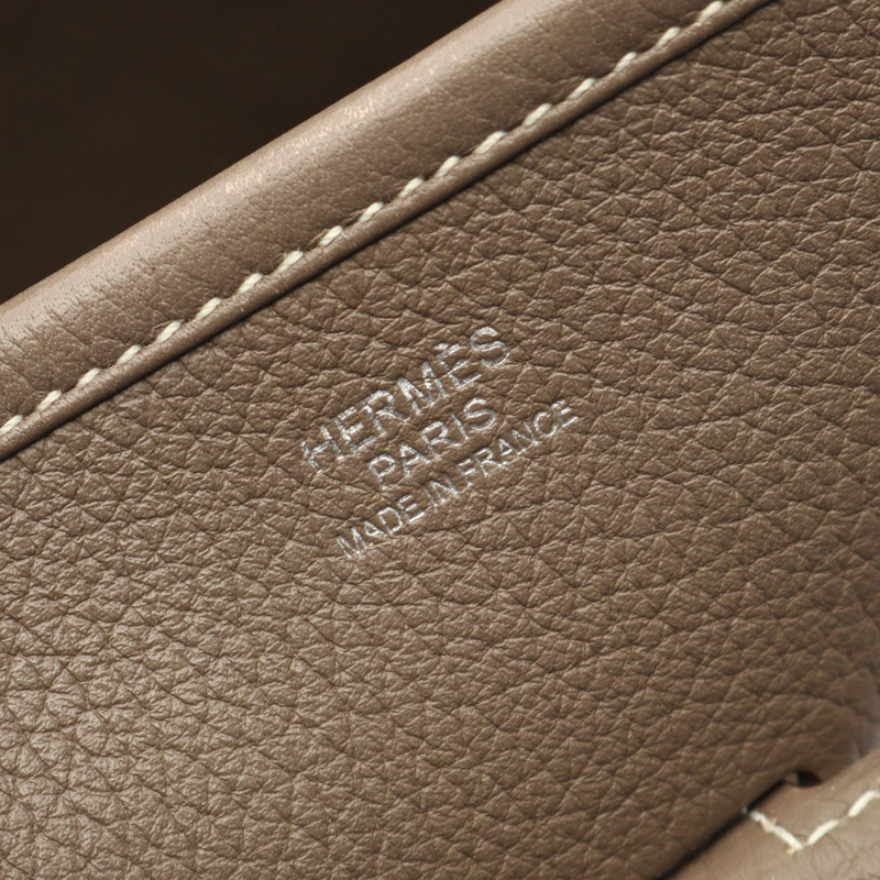 HERMES Evelyne 3 Trois GM 肩斜背包 P Taurillon Clemence Etoupe SHW-3