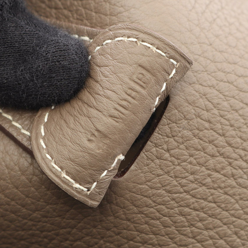 HERMES Evelyne 3 Trois GM 肩斜背包 P Taurillon Clemence Etoupe SHW-4
