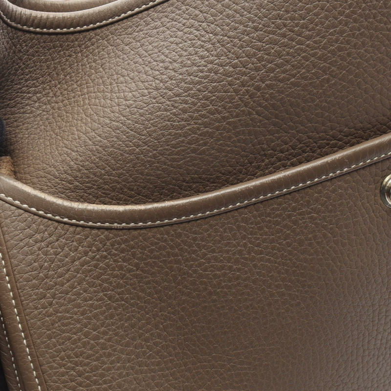 HERMES Evelyne 3 Trois GM 肩斜背包 P Taurillon Clemence Etoupe SHW-8