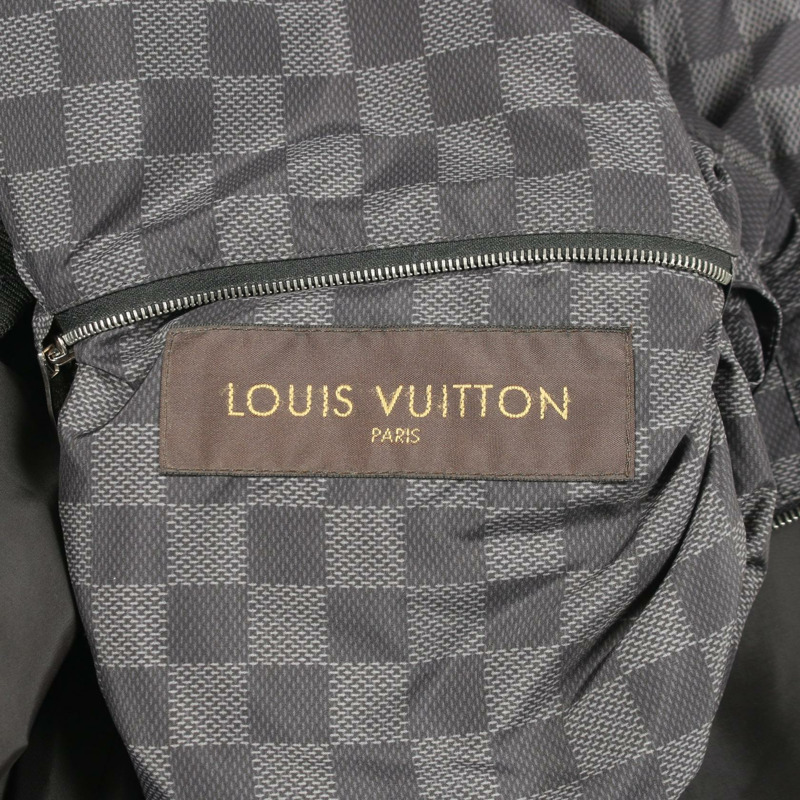 路易威登 Damier Grafitten 系列其他夾克,聚酯材質,黑色、灰色、灰色,二手男士款-3