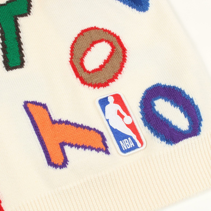 路易威登 x NBA 聯名款針織衫，RM212M，羊毛材質，白色、紅色、綠色，二手，男款 XL 碼-8