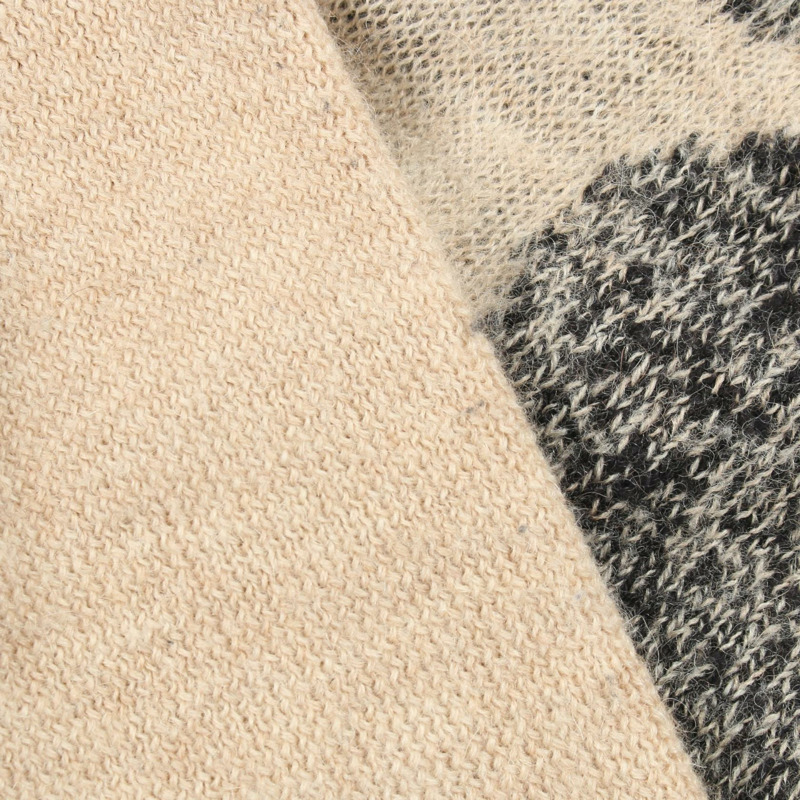 路易威登針織百慕達短褲，羊毛布料，灰色/米色，二手女款 S 碼-6