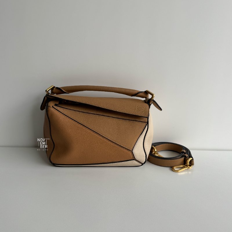 98新🫰🏻 Loewe 羅意威 Puzzle 拼色款 焦糖奶茶-0