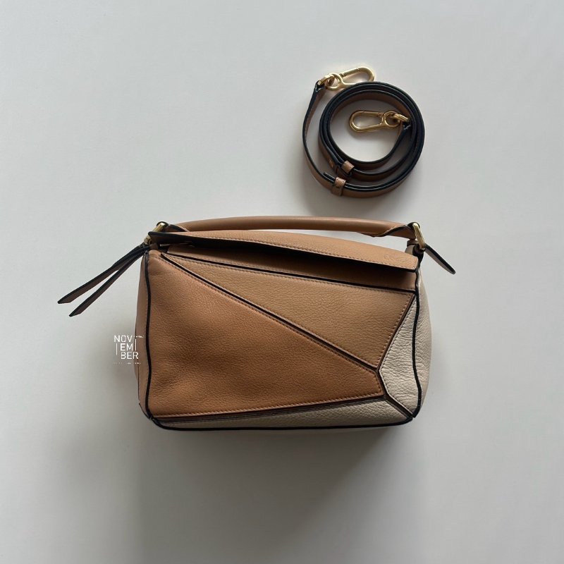 98新🫰🏻 Loewe 羅意威 Puzzle 拼色款 焦糖奶茶-1