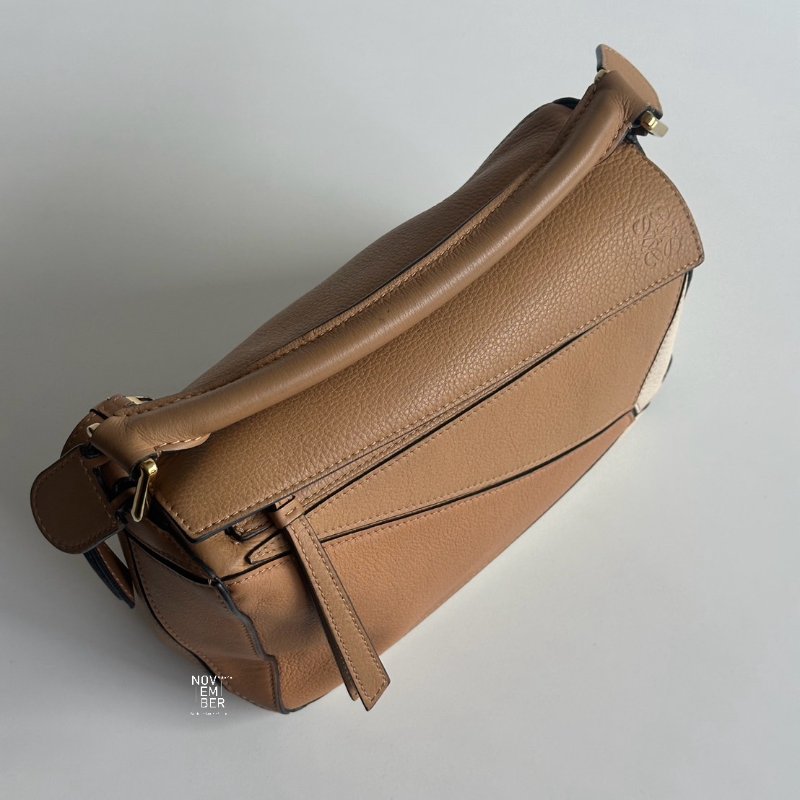 98新🫰🏻 Loewe 羅意威 Puzzle 拼色款 焦糖奶茶-3