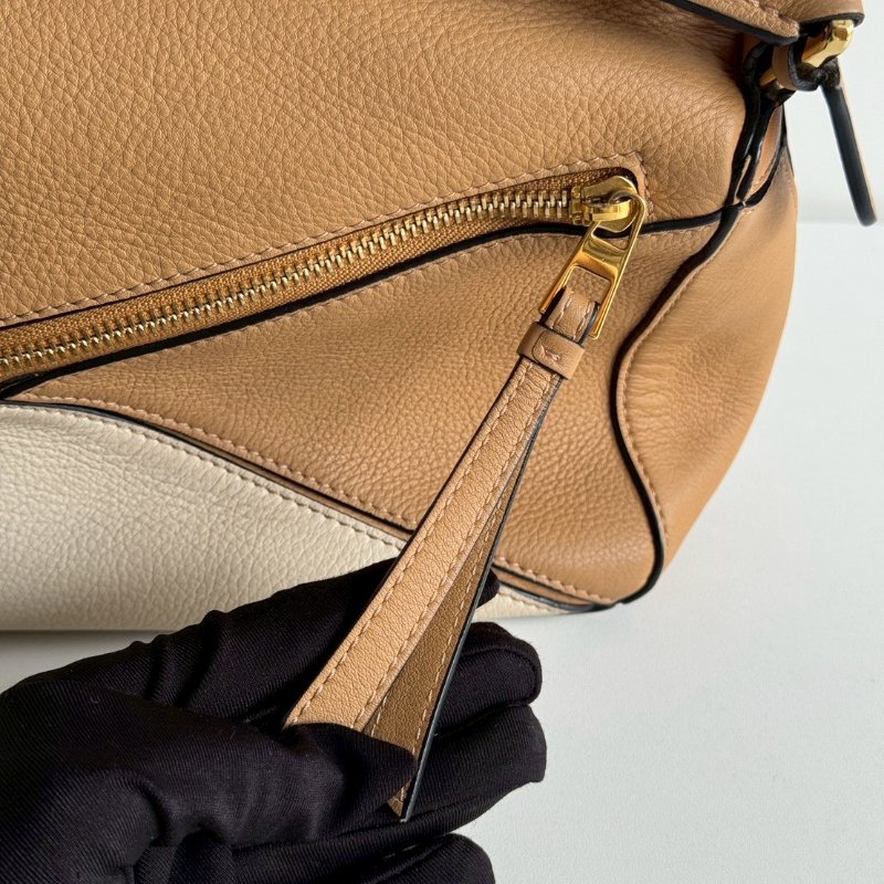 98新🫰🏻 Loewe 羅意威 Puzzle 拼色款 焦糖奶茶-8