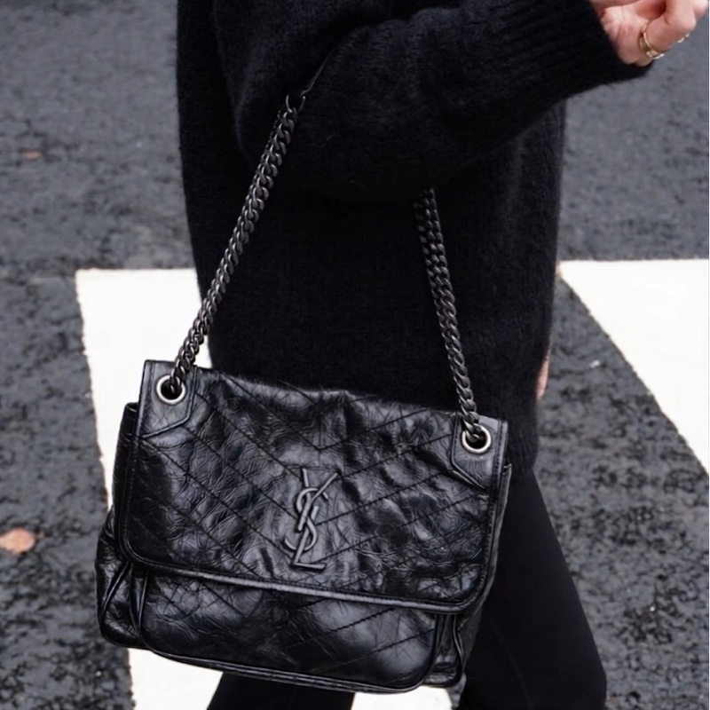 ［夢中情包］YSL niki medium 中號（黑魂版）-0