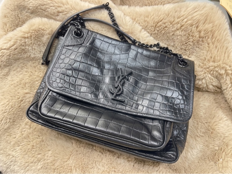 ［夢中情包］YSL niki medium 中號（黑魂版）-3