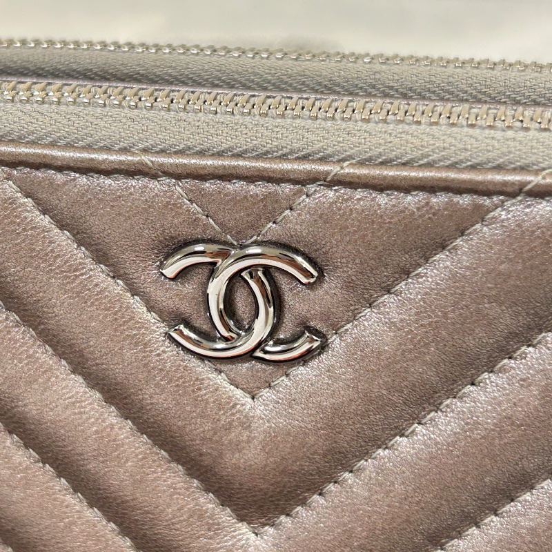 Chanel 雙拉鏈 手拿包斜背包 2018年-2