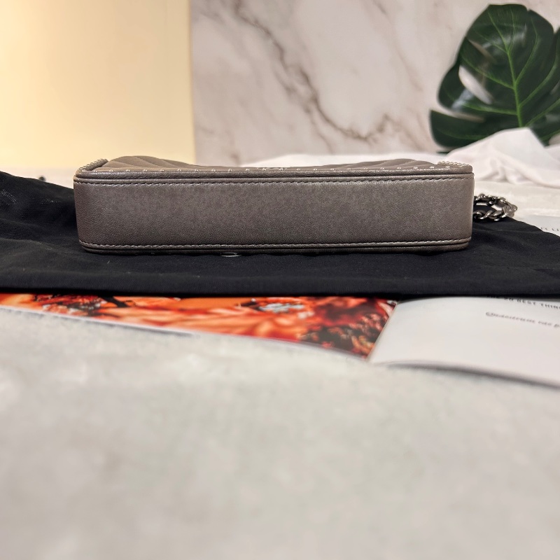 Chanel 雙拉鏈 手拿包斜背包 2018年-11