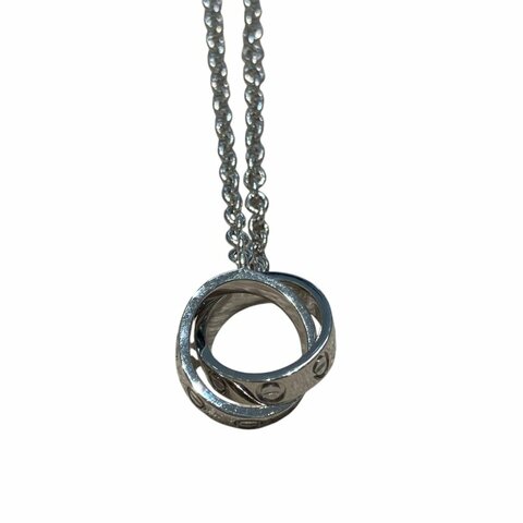 CARTIER 卡地亞 B7212500 BABY LOVE NECKLACE 18K 項鍊 WG