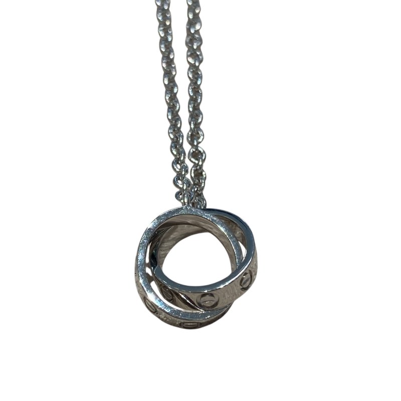 CARTIER 卡地亞 B7212500 BABY LOVE NECKLACE 18K 項鍊 WG-0