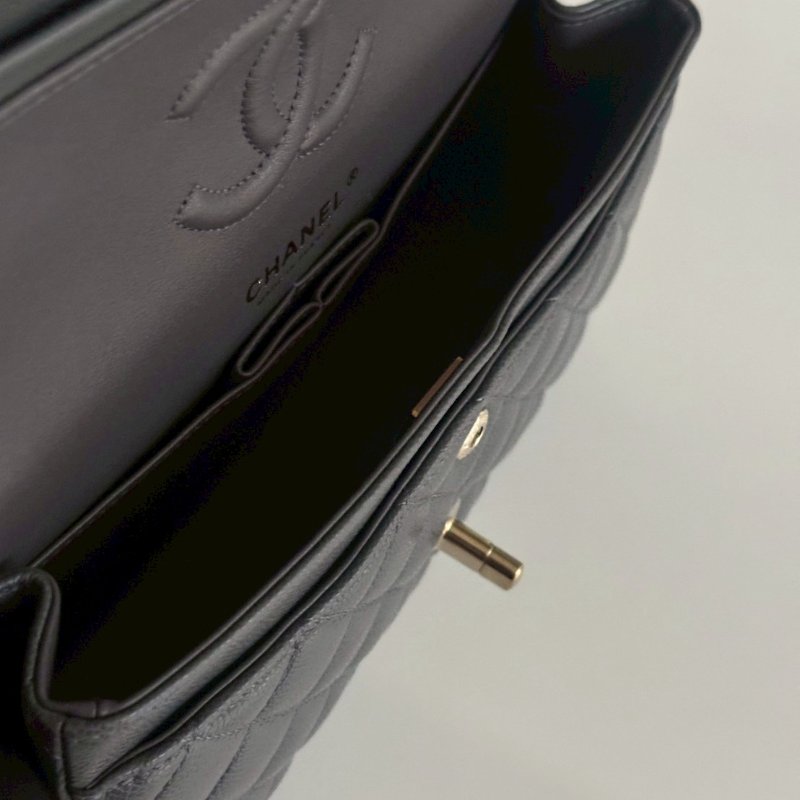 98新🫰🏻 Chanel 香奈兒 CF23 金屬灰色金釦-9