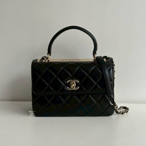98新🖤 Chanel 香奈兒 Trendy CC 25cm 黑金