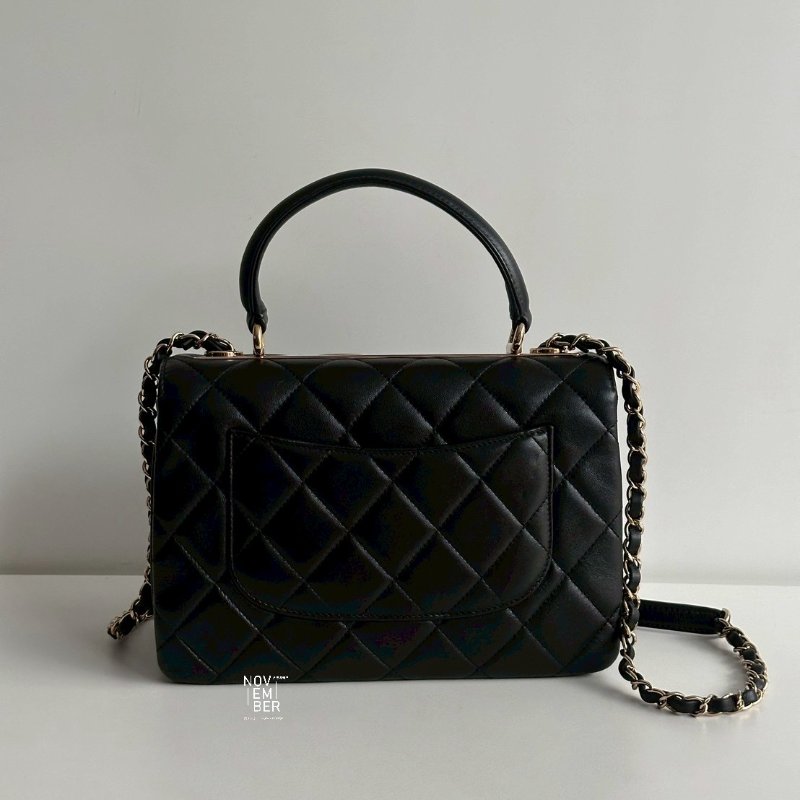 98新🖤 Chanel 香奈兒 Trendy CC 25cm 黑金-5