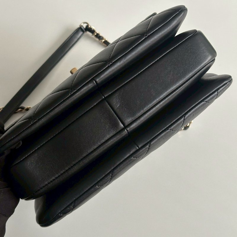 98新🖤 Chanel 香奈兒 Trendy CC 25cm 黑金-11