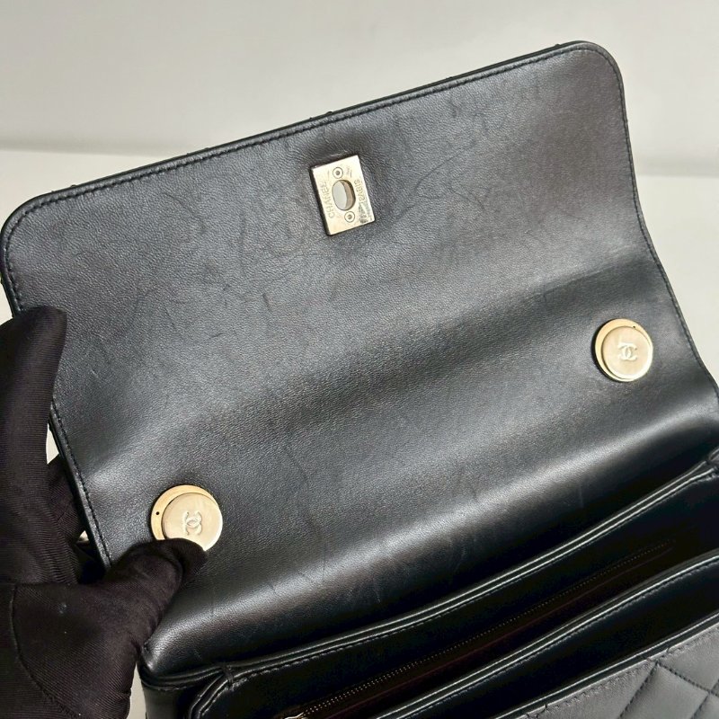 98新🖤 Chanel 香奈兒 Trendy CC 25cm 黑金-14