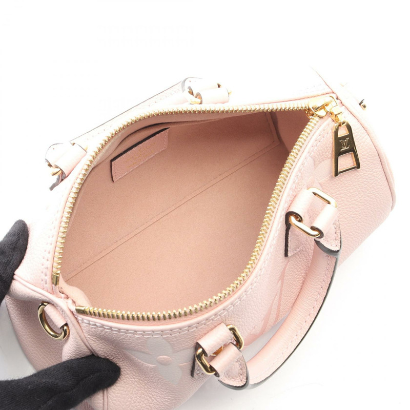 路易威登 Papillon BB 單肩手提包 M45707 Monogram empreinte 粉紅色 二手-2