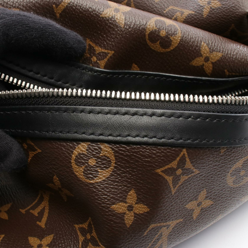 路易威登 Discovery 雙肩包 PM M46684 Monogram macassar 帆布 黑色二手-4