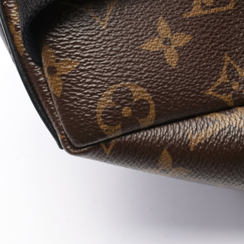 路易威登 Discovery 雙肩包 PM M46684 Monogram macassar 帆布 黑色二手-10