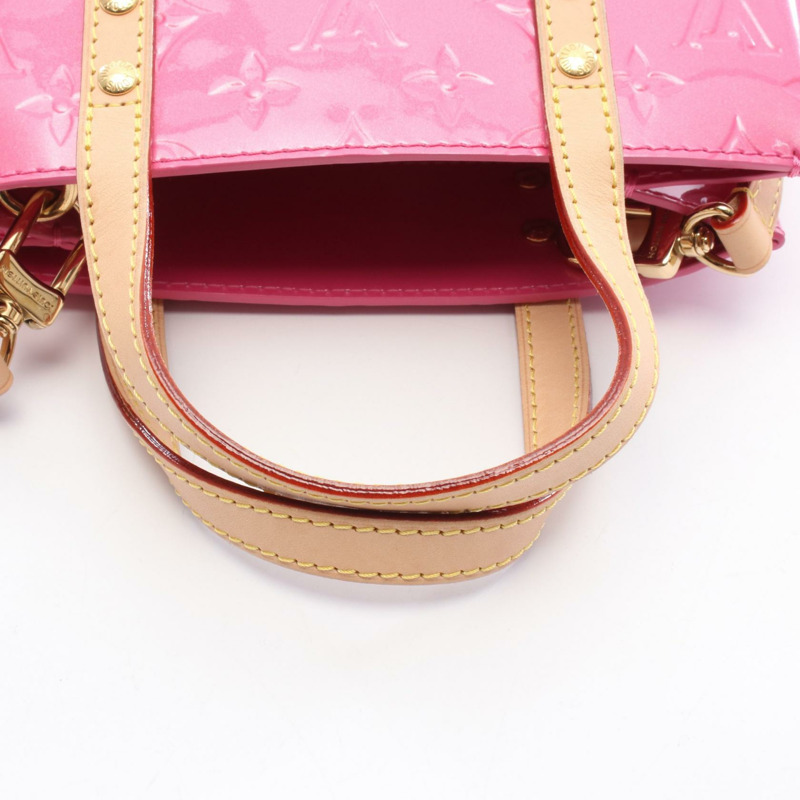 路易威登 Reade PM 手提包 M24028 漆皮霓虹粉紅 二手 女士 LV-4