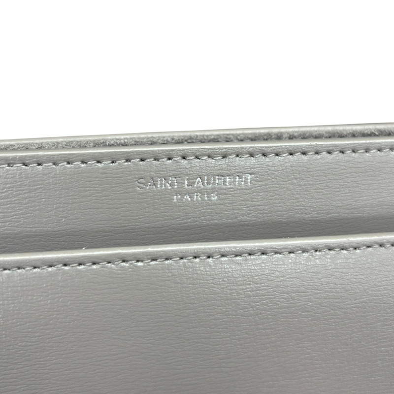 灰色 牛皮 Sunset 肩背包【SAINT LAURENT YSL 聖羅蘭 】 442906-6