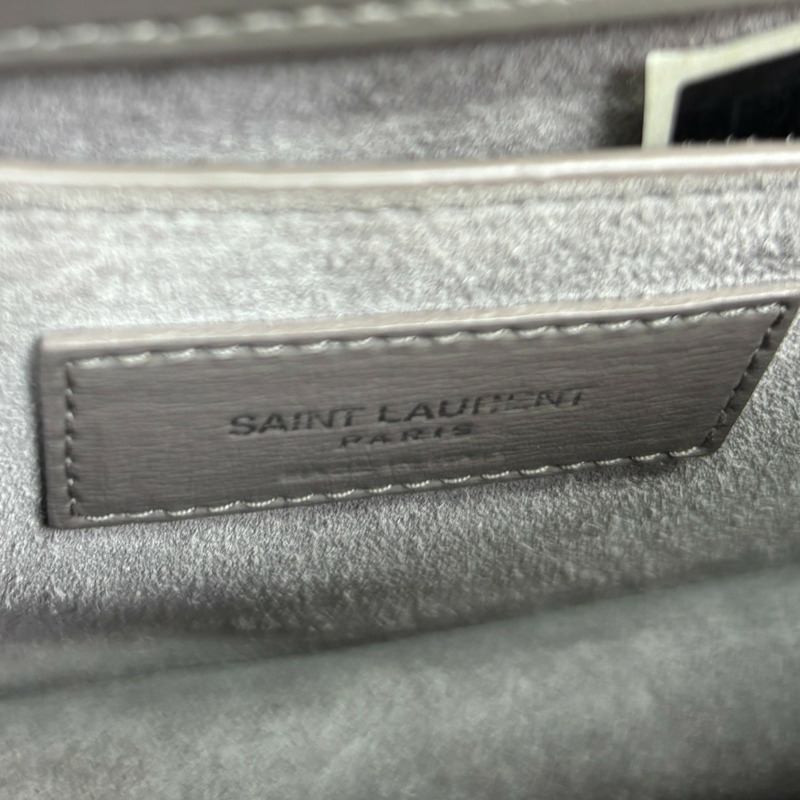 灰色 牛皮 Sunset 肩背包【SAINT LAURENT YSL 聖羅蘭 】 442906-8