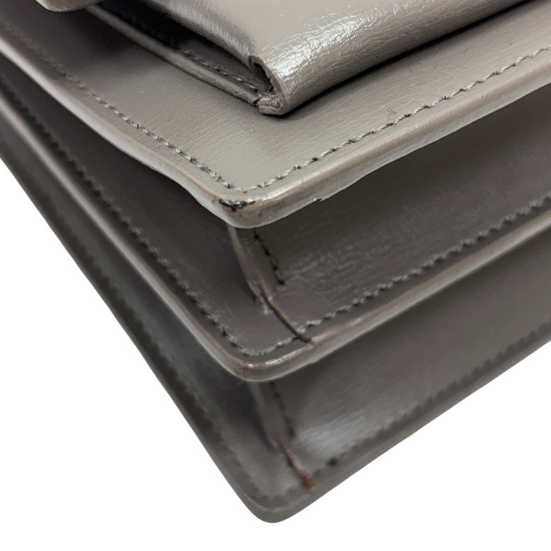 灰色 牛皮 Sunset 肩背包【SAINT LAURENT YSL 聖羅蘭 】 442906-12