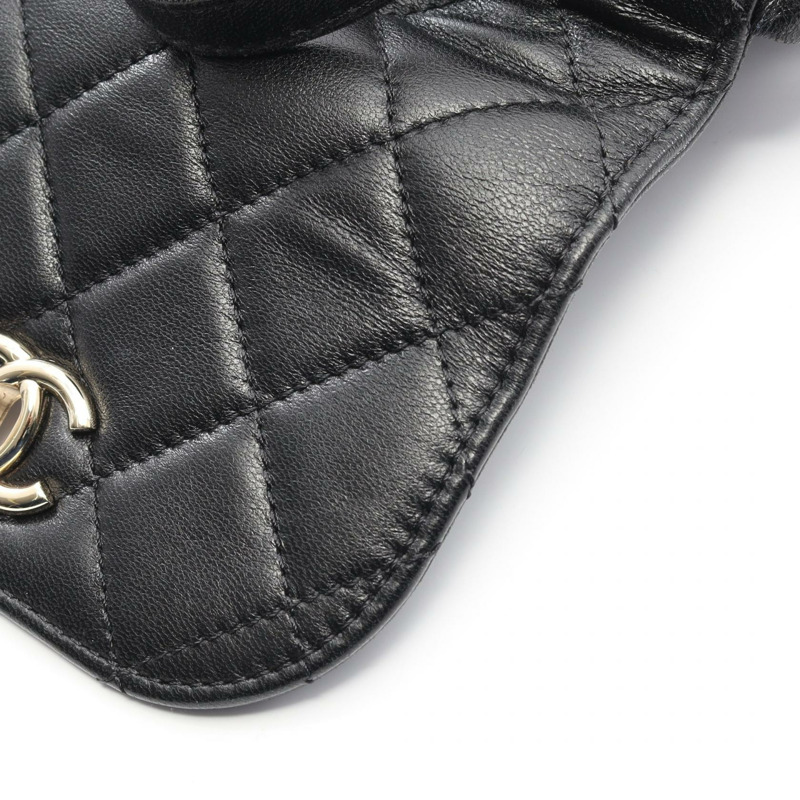 香奈兒 (CHANEL) Matelasse 雙肩包 A93748 羊皮 黑色 二手 GHW CC-6