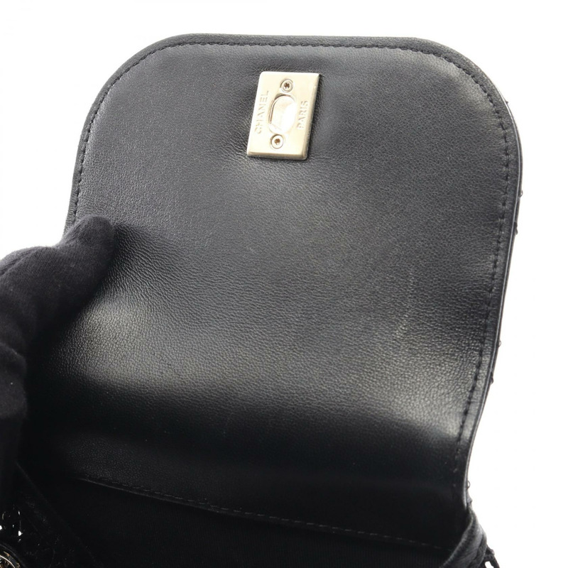 香奈兒 (CHANEL) Matelasse 雙肩包 A93748 羊皮 黑色 二手 GHW CC-8