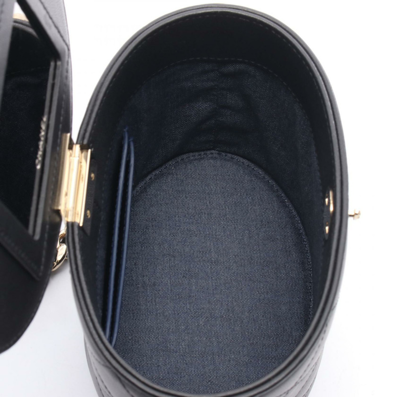 香奈兒 (CHANEL) 絎縫鏈條單肩包,羊皮材質,黑色,二手,女士款,金色五金-2