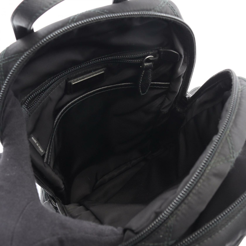 PRADA TESSUTO IMPUNTU 雙肩包，尼龍皮革材質，黑色，二手女款-2