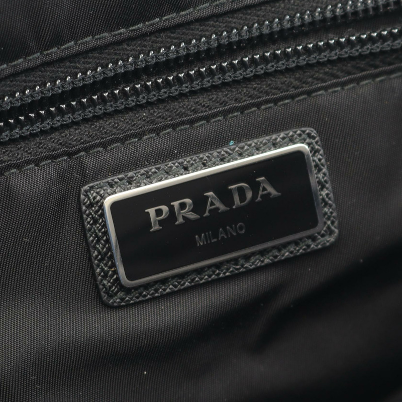 PRADA TESSUTO IMPUNTU 雙肩包，尼龍皮革材質，黑色，二手女款-4