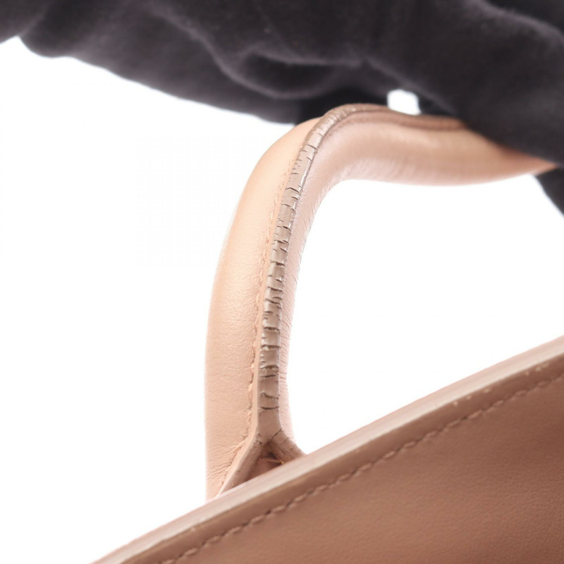 PRADA SAFFIANO CUIR C Monochrome 單肩手提包,粉紅色皮革,二手女款-12