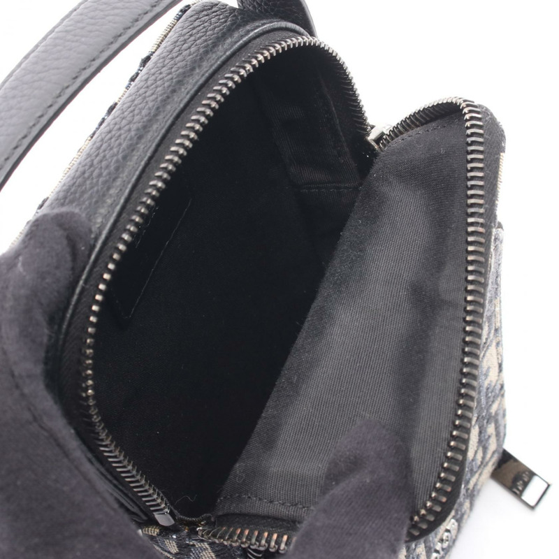 Christian Dior RIDER Micro Oblique 斜背包,帆布皮革,海軍藍/米色-2