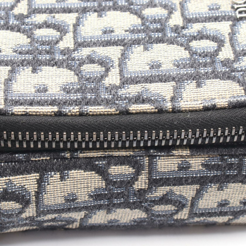 Christian Dior RIDER Micro Oblique 斜背包,帆布皮革,海軍藍/米色-4