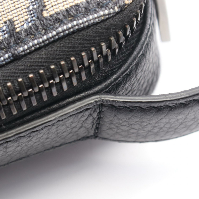 Christian Dior RIDER Micro Oblique 斜背包,帆布皮革,海軍藍/米色-5