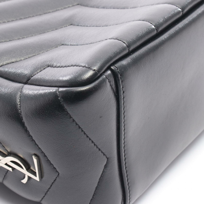 SAINT LAURENT PARIS Loulou 單肩斜背包 574102 黑色皮革 二手-4