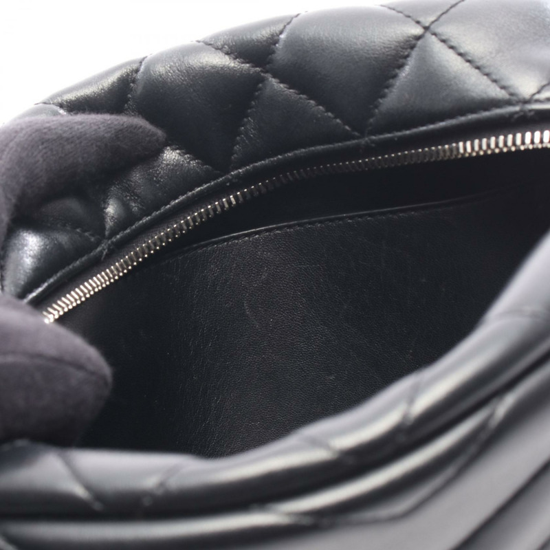 SAINT LAURENT PARIS Loulou 單肩斜背包 574102 黑色皮革 二手-5